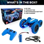 USA Toyz Summer RC Car Off-Road LED Stunt Toy Boys Girls Ages 6+, Blue