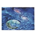 thumbnail image 1 of Constellation Cutting Board, Exo Solar Planet Painting Style Vibrant Universe Space, Decorative Tempered Glass Cutting and Serving Board, Large Size, Turquoise Blue Pale Pink, by Ambesonne, 1 of 1