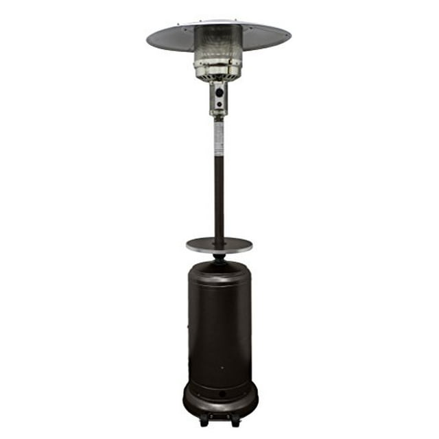 AZ Patio Heaters HLDS01-WCGT Tall Patio Heater with Table, 87-Inch, Hammered Bronze
