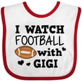 thumbnail image 3 of Inktastic I Watch Football with My Gigi Boys Baby Bib, 3 of 4