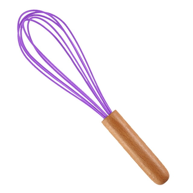 Fouet de Cuisson en Fil de Silicone Premium, Batteur à Œufs en Silicone en Acier Inoxydable, Batteur à Œufs Coloré, Mélangeur, Outils de Cuisson 10 Pouces