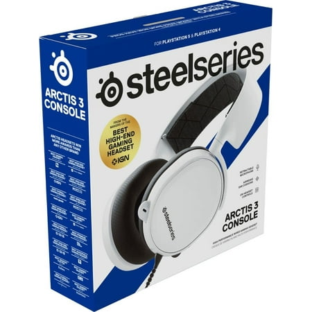 SteelSeries - Arctis 3 Wired Gaming Headset for PS5 and PS4 - White