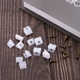 thumbnail image 4 of 30 Pcs Corner Braces, 14x15x10mm Right Angle Brackets with Screws, White, 4 of 6