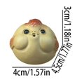 thumbnail image 3 of Xihbxyly Mascota de Té de Arena Morada, Escultura de Pez Artesanal, Complemento Decorativo para El Té, Absorbe El Té para Pátina, Realza La Experiencia de La Ceremonia Del Té, Regalo para Amantes Del, 3 of 3