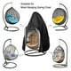thumbnail image 3 of Cubierta para Sil de Huevo para Colgar Patio Del Porche - Impermeable Asiento de Columpio para Exteriores Sils de Mimbre para Huevos Cubiert Negro 115x190x1cm CUTICAT Funda Sillas Huevo, 3 of 8