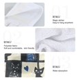 thumbnail image 2 of Yayeee Kitchen Hanging Hand Towels Set of 2 with Loop Bathroom Absorbent Tie Towel, Black and Blue Cat, 2 of 7