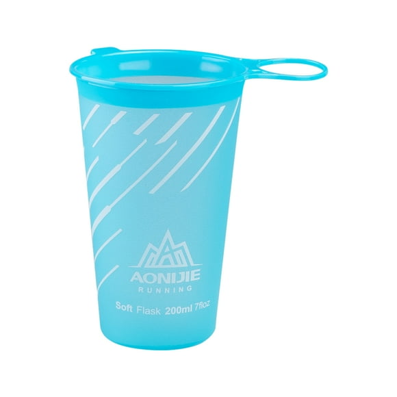 Botella de agua Greeniant de poliuretano TPU plegable 200ml Azul