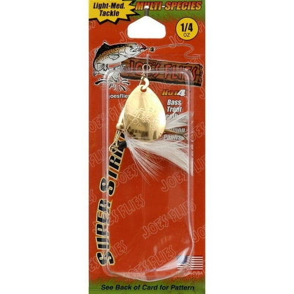 Joe's Flies Super Striker "Elite" Series Inline Spinner, White Miller, 1/4 oz