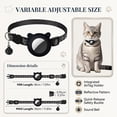 thumbnail image 6 of WAAYEEPAL Pet Tracker Collar for Cats, Bluetooth Anti-Lost Tag, No Subscription, Works with Apple Find My & Google Find Device, Black, 6 of 8