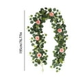 thumbnail image 4 of Christmas Decoration Hanging Vines Artificial Vines Garland With Flowers Hanging Plants Greenery Garland For Fireplace Wall Door Home Wedding Party Indoor, 4 of 7