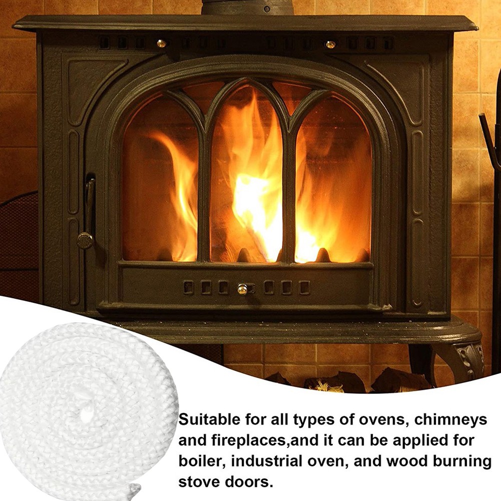 White Stove/Fire Rope Wood Burning Stove Length Log Burner Door Seal