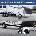 thumbnail image 3 of Bingirl Heavy Duty 24inch RV Stabilizer Jack 7500LBS Capacity Trailer Leveling Jack with Stable Base for RV Travel Trailer Camper Stabilizing and Leveling 1 Pack, 3 of 6