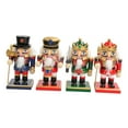 thumbnail image 1 of Christmas Nutcracker Figurine Ornament Set Stable Base Multifunctional Portable 16cm 4 Pieces, 1 of 9