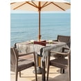 thumbnail image 3 of Outdoor Tablecloths with Umbrella Hole & Zipper, Texas Star Vintage 60x60 Inch Square Tablecloths, Red Retro Berry Wooden Waterproof Table Cloth, Patio/Pool/Picnic Table Covers, 3 of 8