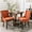 Orange, variant on Orange Thickened Fabric Dining Chair Of 2, Solid Wood Legs, Ultra Side Model, 20.86 In. Width, 35.28 Height , 2 Pieces, Fabric, 22.13 Depth,