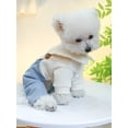 thumbnail image 4 of 1pc Pet Clothes For Small And Medium Dogs And Cats, Corduroy Comfortable And Cute Four-Legged Overalls, 4 of 4
