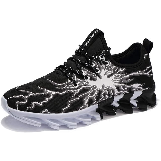 Xishao Zapatillas de Running Lightning Graffiti para Hombre y Mujer Zapatillas de Deporte elásticas de Goma Transpirables Ocasionales Xishao ropa