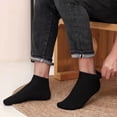 thumbnail image 5 of TELOLY 3Pairs Ankle Socks Men,Size 37-46 Athletic Socks,Low-Cut Ankle Socks Mens No Show Socks,Black, 5 of 5