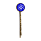 thumbnail image 1 of Paquete cuadrado azul marca de advertencia EsES Broche de metal retro, 1 of 3