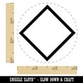 thumbnail image 2 of Diamond Shape Border Outline Self-Inking Rubber Stamp Ink Stamper - Pink Ink - Small 3/4 Inch, 2 of 7