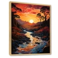 thumbnail image 2 of Designart "Enchanted River Sunrises II" Landscape Lake River Floater Framed Canvas Prints, 2 of 5