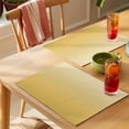 thumbnail image 4 of Placemat Set of 6 Ombre Yellow Placemats for Dining Table Gradient Gradual Color Washable Table Mats for Kitchen and Party Decor Indoor & Outdoor Use, 4 of 8
