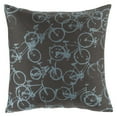 thumbnail image 2 of Livabliss  20 x 20 in. Pedal Power Contemporary Jacquard Pillow Kit, Mustard & Charcoal, 2 of 2