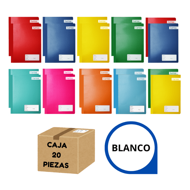 Cuaderno Profesional Cosido Ferrini 100 H Blanco Caja 20 Piezas
