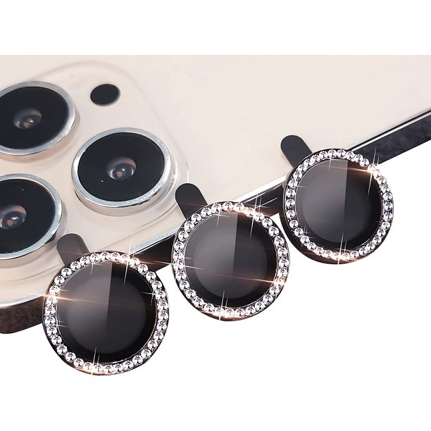 3Pack For iPhone 13 Pro/Pro Max Camera Lens Protector, [Glitter