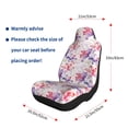 thumbnail image 5 of Yiaed Lilies Flowers Print Car Seat Covers,Universal Auto Seats Protector Fits for Car,SUV Sedan,Truck,Automotive Seat Covers & Accessories-2 PCS, 5 of 9