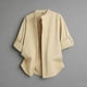 thumbnail image 1 of Ceisia Men's Oversize Stand-Collar Full-Button 3/4 Sleeve Shirt Multi-Solid Gift, 1 of 6