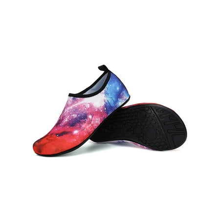 

Eloshman Unisex Water Shoes Barefoot Beach Shoe Quick Dry Aqua Socks Summer Athletic Surf Flats Comfort Style J 8.5-9