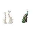 thumbnail image 1 of Estatua de pareja de gatos y , escultura animal, regalo de bodas para comedor, repisa, pieza de colección, adorno de mesa, elegante decoració, 1 of 8