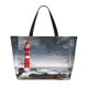 thumbnail image 2 of Disketp 3d Lighthouse in the Surf Bolsa de Playa de Gran Capacidad, Bolso Impermeable y a Prueba de Arena para Mujer, Ideal para Playa, Piscina y Natación, 2 of 7