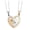 Gold and silver, variant on Couple Kitten Necklace Titanium Steel Matching Pendant Jewelry Piece For Lovers