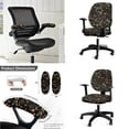 thumbnail image 2 of LedBack Office Chair Seat Cover Set of 4, Dragonfly Flower Print Office Chair Seat and Back Cover Set with Armrest Covers, Stretchable Anti-Slip Rotating Chair Cover Desk Chair Cover, 2 of 4