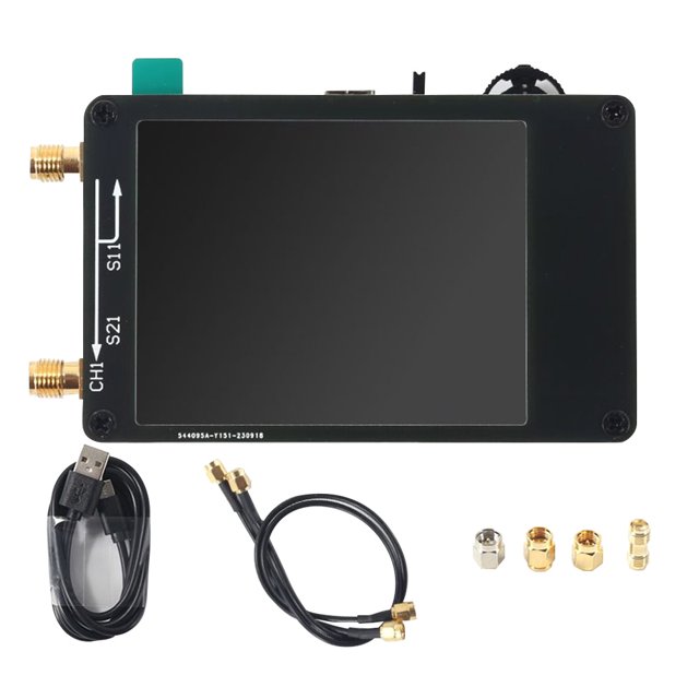 Ndcxsfigh Para analizador red vectorial NanoVNA 10KHz -1 5GHz HW HF VHF UHF (negro)
