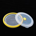 thumbnail image 3 of Recipientes redondos plegables de silicona para almacenamiento de alimentos, fiambrera plegable Bento Box sin BPA para acampar, senderismo, mochileros 900ml Macarena Tazones de camping plegables, 3 of 8