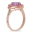thumbnail image 3 of Everly Women's Amethyst and Sapphire Rose Gold Plated Ring, 3 of 6