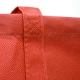 thumbnail image 2 of 10 PACK Heavy Duty Grocery Tote Bag, Red Large & Super Strong, Reusable Shopping Bags with Stand-up PL Bottom, Non-Woven Convention Tote Bags, (Set of 10), Red, 2 of 2