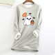 thumbnail image 1 of Ichuanyi liquidación mujer gruesa sudadera de vellón de manga larga estampado de manga ICHUANYI WER202308181821, 1 of 3