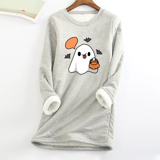 Ichuanyi liquidación mujer gruesa sudadera de vellón de manga larga estampado de manga ICHUANYI WER202308181821