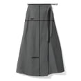 thumbnail image 4 of Elegant Full-Length Taffeta Skirt with Pockets & Belt – Handmade Black Long Skirt, 4 of 5
