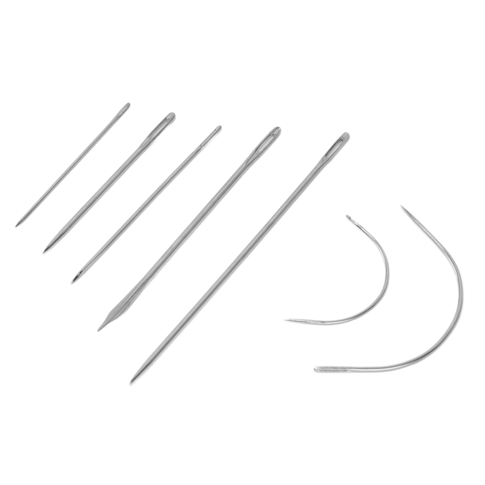 Spptty Leather Needle,10 Sets Sewing Needle Carbon Steel Various Sizes