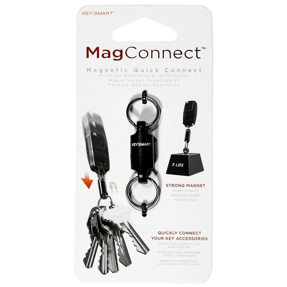 KeySmart MagConnect Keychain For Quick, Secure Key Attachment to Bag, Purse, and Belt