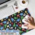 thumbnail image 4 of Long Mouse Pads for Desk,Colorful Cartoon Dinosaurs with ColorBlocks Desk Mats on Top Of Desks, Desk Mouse Pad Extra Large with 3mm Non-Slip Base and Stitched Edge for Gaming,Work,Home 31.5"x11.8", 4 of 5