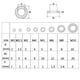 thumbnail image 4 of Paquete transparente de 500 Kit de cuñas surtidas de arandelas planas de nailon blanco para pernos de tornillo M2 M2.5 M3 M4 M5 M6 M8 M10, espaciador de aislamiento redondo, 4 of 5