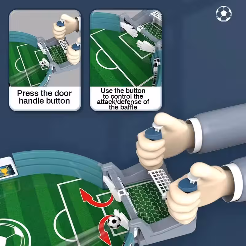 thumbnail image 3 of Futbolín Juego Interactivo, Mini Futbolín Juegos de Fútbol Futbolín Juego de Pinball, Clásico Juego Interactivo de Sobremesa para Padres e Hijos, Futbolín Deportes Juego de Mesa para Adultos Niños., 3 of 6