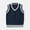 Blue, variant on RTKFRFLM Kids Cable Knit Sweater Vest Classic V-Neck Sleeveless Preppy Style Pullover Black 3-4 Years
