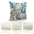 thumbnail image 4 of JRXY  Nautical Coastal Throw Pillow Covers Ocean Themed Beach Seashell Coral Starfish Pillows Case Soft Cushion Covers for Outdoor Sofa Home Decor White, 4 of 5